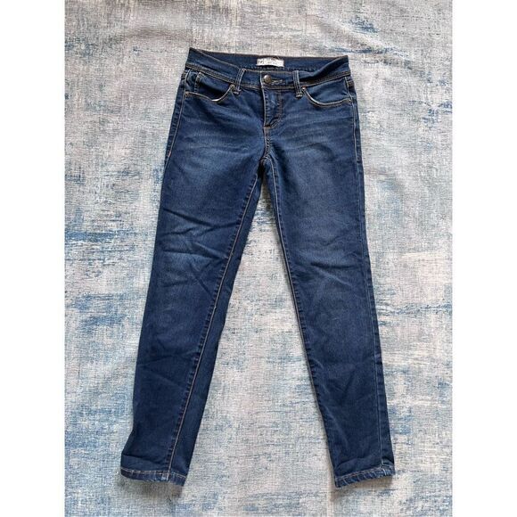 Free People Denim - Free People Medium Blue Distressed Skinny Jeans Size 25